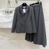 TZCD26003H-XG　クリスチャンディオール CHRISTIAN DIOR 2026年新作 スーツセット 上下セット スーツコート ミディアム スカート カジュアル