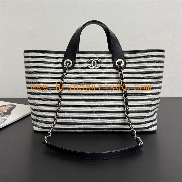 CH6007BBK-99　シャネル CHANEL 2025/26年 クルーズ コレクション ショー ラージ ショッピングバッグ トートバッグ ショルダーバッグ レディース 