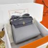 HER20BPJHH-063　エルメス HERMES 2026年新作 エールバッグジップ20 ミニ ショルダーバッグ トワルアッシュ ヴァッシュパンター