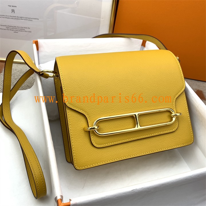 HRL18EVQJHY-063　エルメス HERMES 2026年新作 roulis ショルダーバッグ ブタ鼻 ショルダーバッグ レディース evercolor