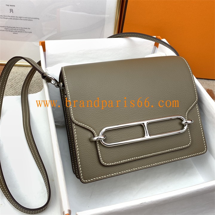 HRL18EVQYDH-063　エルメス HERMES 2026年新作 roulis ショルダーバッグ ブタ鼻 ショルダーバッグ レディース evercolor