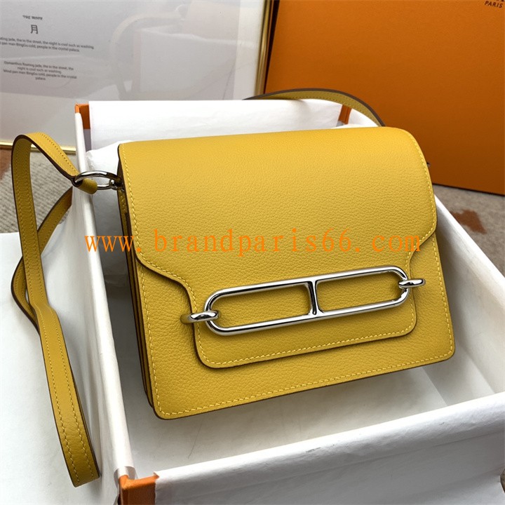 HRL18EVQYHY-063　エルメス HERMES 2026年新作 roulis ショルダーバッグ ブタ鼻 ショルダーバッグ レディース evercolor