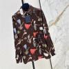 CCLV26004-XG　ルイヴィトン LOUISVUITTON 2026年新作 ゲットアウェイ プリントシャツ ロングスリーブ ブラウス レディース 日常 おしゃれ