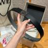 LEP26001K-GH　ロエベ LOEWE 2026年新作 レザーベルト 幅32mm レディース 