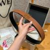 LEP26001Z-GH　ロエベ LOEWE 2026年新作 レザーベルト 幅32mm レディース 