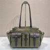 PD1BG644JG-99　プラダ PRADA 2026年 ルート ラージ レザー トートバッグ ハンドバッグ レディース
