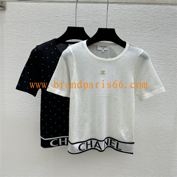 MDCH26037-XG　シャネル CHANEL 2026年新作 ニットセーター クルーネック 半袖 おしゃれ レディース おすすめ