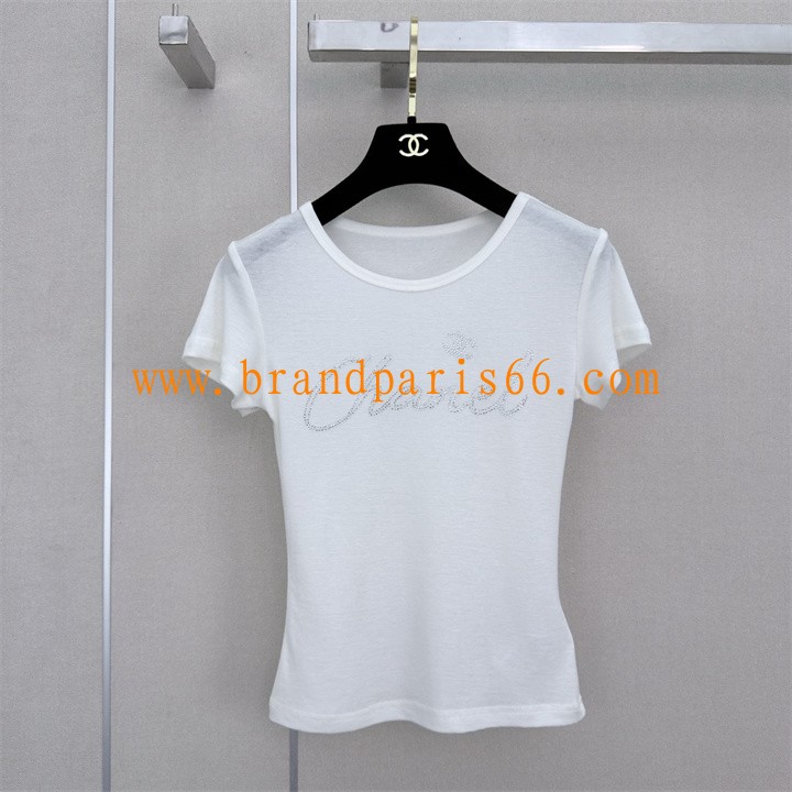 TDCH26012-XG　シャネル CHANEL 2026年新作 ショートスリーブ Tシャツ コットンジャージ スウェット クルーネック 