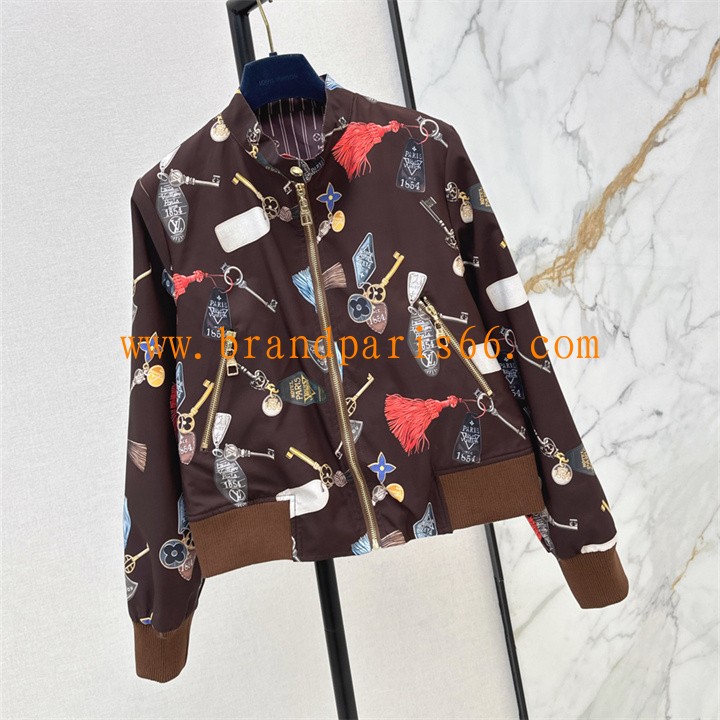 WTLV26013-XG　ルイヴィトン LOUISVUITTON 2026年新作 リバーシブル ゲッタウェイ ボンバージャケット アウターコート 長袖 レディース 日常 おしゃれ