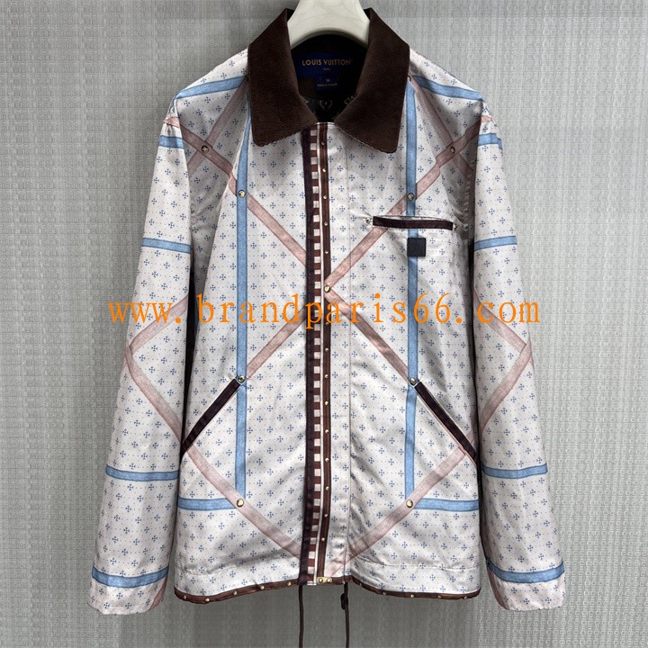 WTLV26010-XG　ルイヴィトン LOUISVUITTON 2026年新作 トランクプリント ジャケット ジップアウターコート レディース 高品質 日常