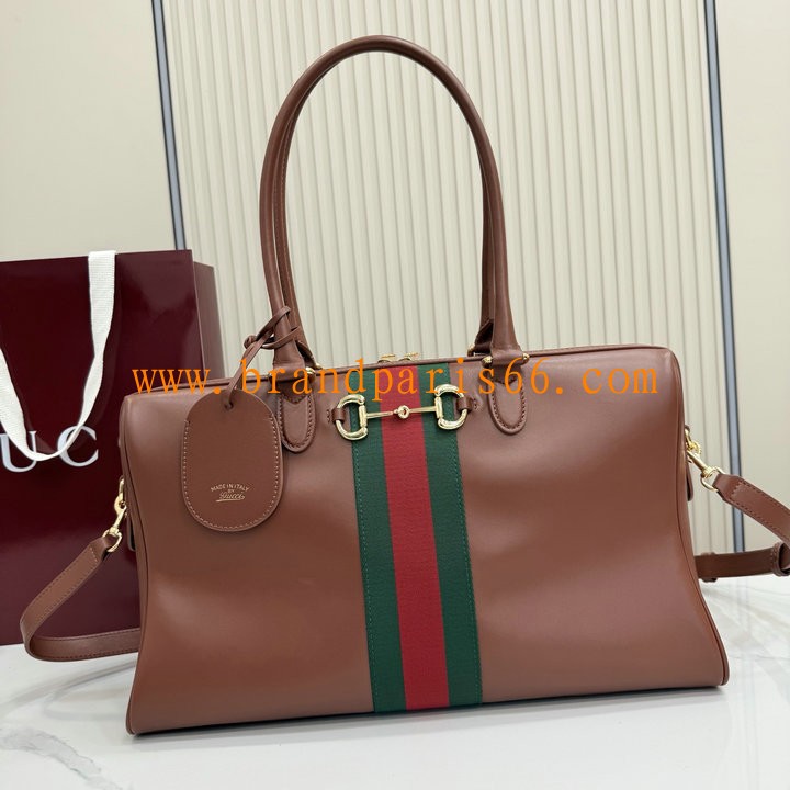 GG866734PRD-GH グッチ GUCCI 2026年新作 ボルセット ラージ ボストンバッグ トートバッグ レザー 高質感