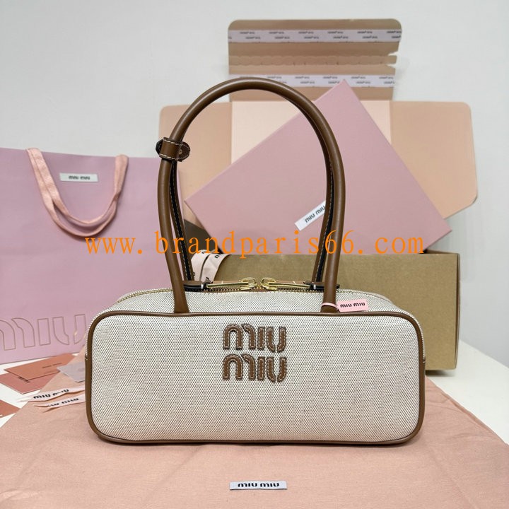 MM5BB173BBZ-GH　ミュウミュウ MIUMIU 2026年新作 トートバッグ レディース ハンドバッグ 高質感 ボー デニム