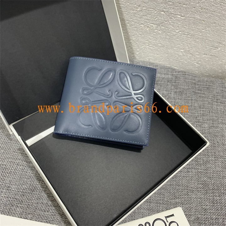 LE3719LS-99　ロエベ LOEWE 2026年 バイフォールド コインウォレット 二つ折り レザー