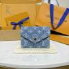 M13212-057　ルイヴィトン LOUISVUITTON 2026年 ポルトフォイユ ヴィクトリーヌ 三つ折り短財布 モノグラム デニム キャンバス