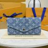 M28280L-057　ルイヴィトン LOUISVUITTON 2026年 ジッピーウォレット ファスナー長財布 モノグラム デニム キャンバス