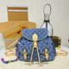 M27330-057　ルイヴィトン LOUISVUITTON 2026年 モンスリ カーゴ バックパック レディース リュック モノグラム デニム キャンバス