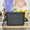 M20251-057　ルイヴィトン LOUISVUITTON 2026年 クラッチ ボックス ショルダーバッグ モノグラム エクリプス キャンバス 
