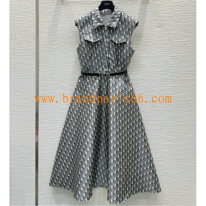 KQCD26007-JS　クリスチャンディオール CHRISTIAN DIOR 2026年 ベルト付き ミディ シャツドレス ワンピース