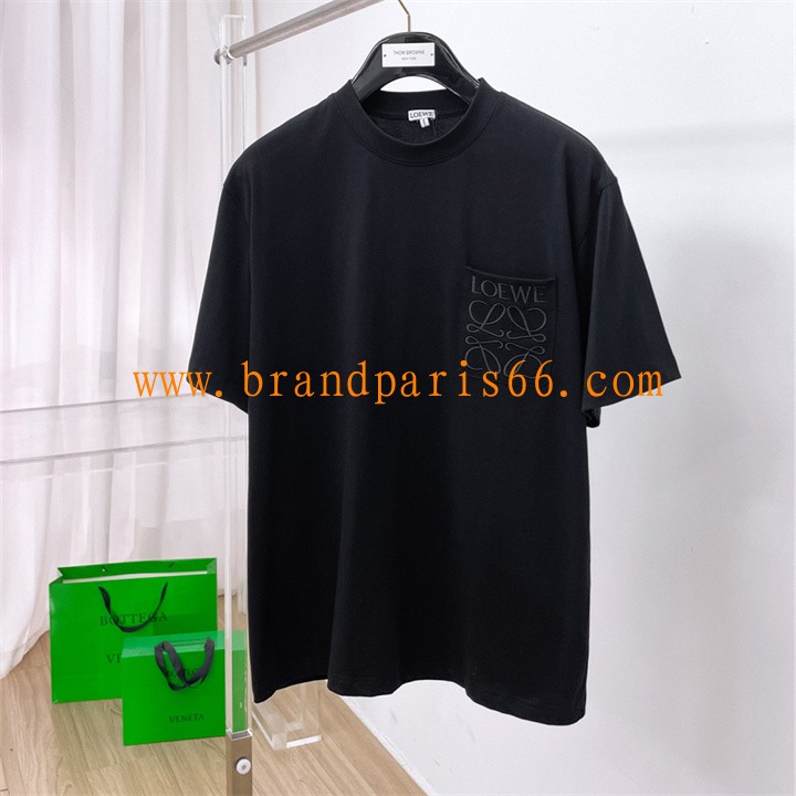 TDLE26017-JS　ロエベ LOEWE 2026年 コットンジャージー Tシャツ 半袖 クルーネック カジュアル メンズ 