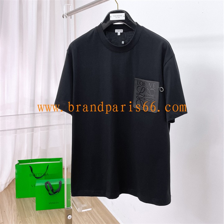 TDLE26018-JS　ロエベ LOEWE 2026年 コットンジャージー Tシャツ 半袖 クルーネック カジュアル メンズ 