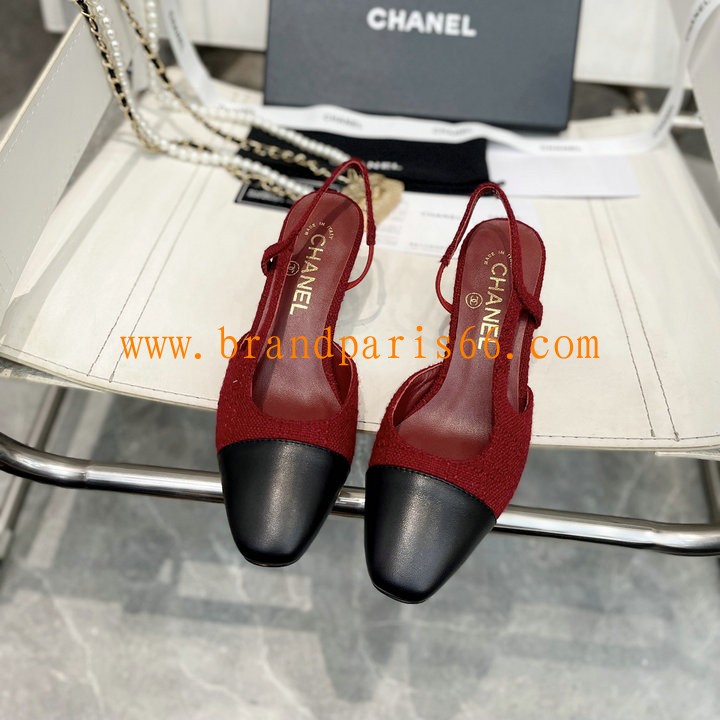 CHJ26005R-26　シャネル CHANEL 2026年 ローヒールサンダル スリングバック