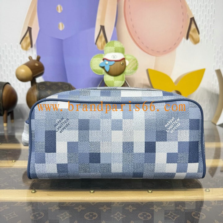 M28847-057　ルイヴィトン LOUISVUITTON 2026年 ドップ キット 洗面具収納 ポーチ ダモフラージュ キャンバス メンズ