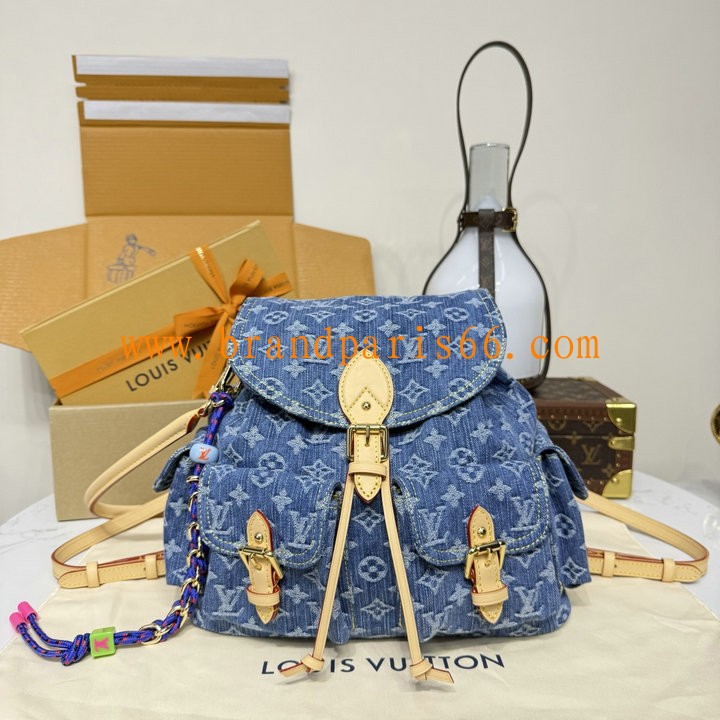 M27330-057　ルイヴィトン LOUISVUITTON 2026年 モンスリ カーゴ バックパック レディース リュック モノグラム デニム キャンバス