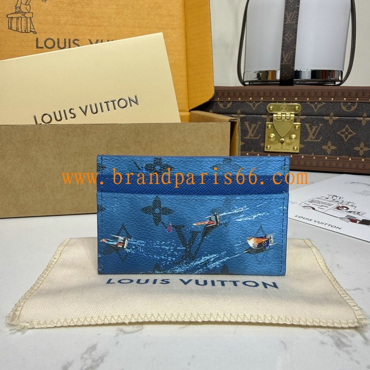 M26802L-057　ルイヴィトン LOUISVUITTON 2026年 カードケース ポルト カルト ダブル コーティッド キャンバス