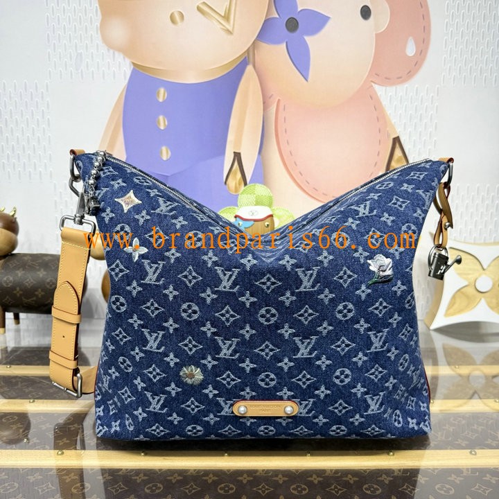 M27555-057　ルイヴィトン LOUISVUITTON 2026年 バガボンド ホーボーバッグ ショルダーバッグ モノグラム フラワー デニム