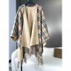 WJBR26002-AN　バーバリー BURBERRY 2026年 チェック柄 ケープ ポンチョ リバーシブル カシミヤ