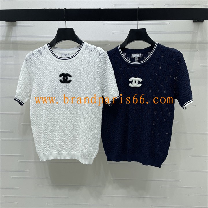 MDCH26058-XG　シャネル CHANEL 2026年 ショートスリーブ ニット セーター クルーネック レディース カジュアル